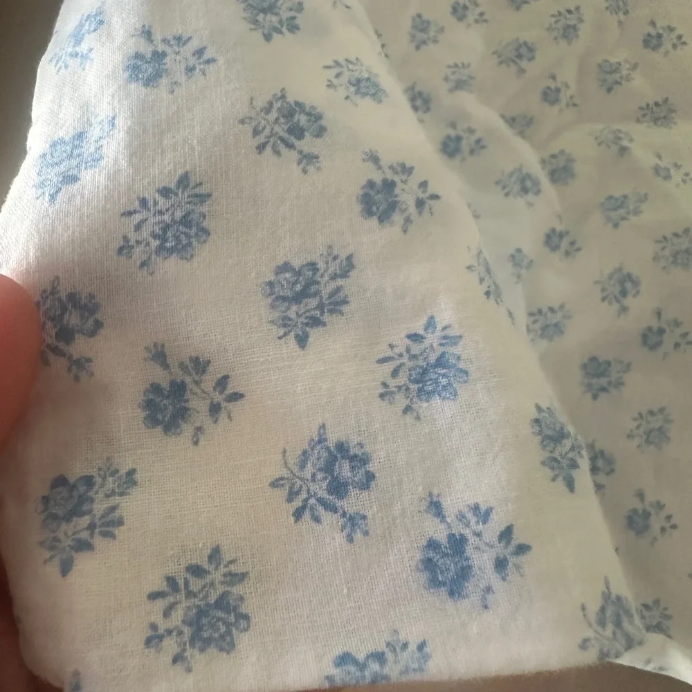Set of 2 Vintage Floral Blue and White pillow Loveshackfancy fancy style